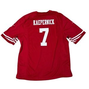 Nike‎ Red 49ers Kaepernick official Super Bowl jersey